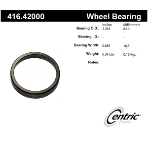 Centric Premium™ Front Inner Wheel Bearing Race for Nissan - 416.42000