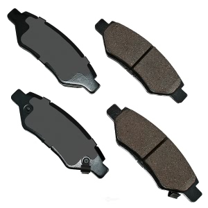 Akebono Pro-ACT™ Ultra-Premium Ceramic Rear Disc Brake Pads for 2015 Chevrolet Camaro - ACT1337