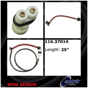 Centric Rear Brake Pad Sensor for Porsche 928 - 116.37014