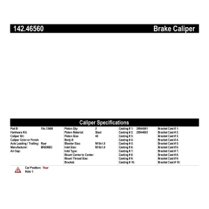 Centric Posi Quiet™ Loaded Brake Caliper for 2008 Mitsubishi Lancer - 142.46560