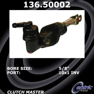 Centric Premium Clutch Master Cylinder for 2000 Kia Sephia - 136.50002