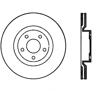 Centric Premium™ Brake Rotor for 2006 Cadillac XLR - 125.62085