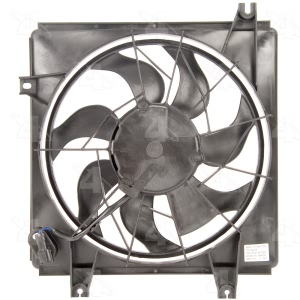 Four Seasons Left A C Condenser Fan Assembly for 1998 Kia Sephia - 75532