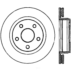 Centric Premium™ Brake Rotor for Chrysler Aspen - 125.67054