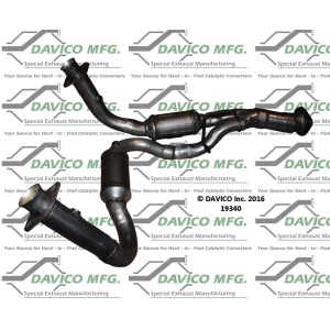 Davico Direct Fit Catalytic Converter and Pipe Assembly for Jeep Grand Cherokee - 19340
