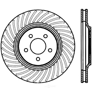 Centric Premium™ Brake Rotor for 2000 Ford Mustang - 125.61044