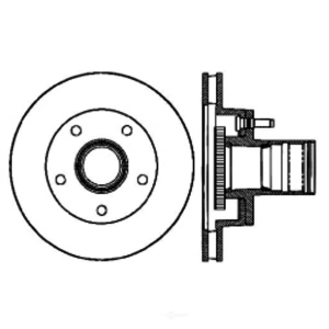 Centric Premium™ Brake Rotor for 1993 Ford Bronco - 120.79001