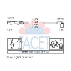 facet Spark Plug Wire Set - 4.9585
