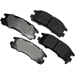 Akebono Pro-ACT™ Ultra-Premium Ceramic Rear Disc Brake Pads for Eagle - ACT383