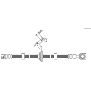 Centric Front Driver Side Brake Hose for 2004 Mercedes-Benz ML350 - 150.35020