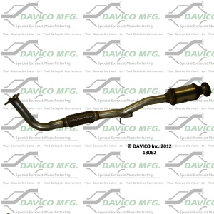 Davico Direct Fit Catalytic Converter and Pipe Assembly for 2001 Toyota Solara - 18062