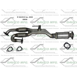 Davico Direct Fit Catalytic Converter and Pipe Assembly for 2007 Nissan Murano - 18030