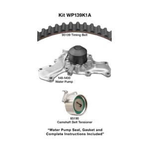 Dayco Timing Belt Kit With Water Pump for 1990 Chrysler TC Maserati - WP139K1A