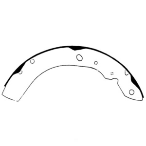 Centric Premium Rear Drum Brake Shoes for Chrysler Intrepid - 111.06571