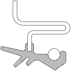 National Transfer Case Output Shaft Seal for Mitsubishi - 710683