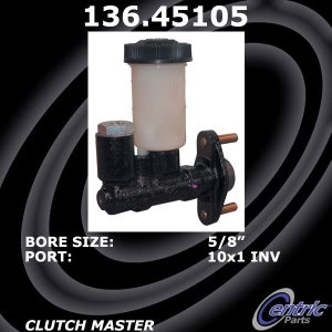 Centric Premium Clutch Master Cylinder for Mazda RX-7 - 136.45105