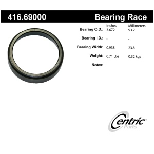 Centric Premium™ Wheel Bearing Race for Hummer - 416.69000
