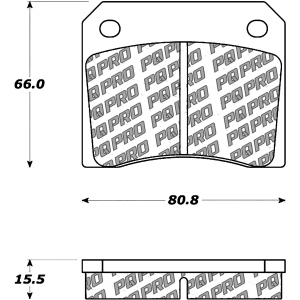 Centric Posi Quiet Pro™ Ceramic Front Disc Brake Pads for Jaguar XJS - 500.00090