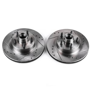 Power Stop PowerStop Evolution Performance Drilled, Slotted& Plated Brake Rotor Pair for 2000 Mercury Mountaineer - AR8551XPR