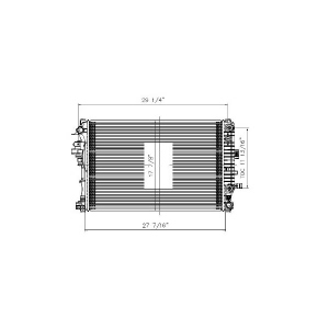 TYC Engine Coolant Radiator for 2017 Chevrolet Malibu - 13574