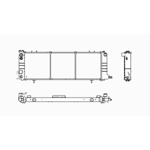 TYC Engine Coolant Radiator for 1992 Jeep Cherokee - 1193
