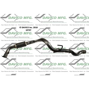 Davico Direct Fit Catalytic Converter and Pipe Assembly for 2007 GMC Yukon XL 1500 - 19707