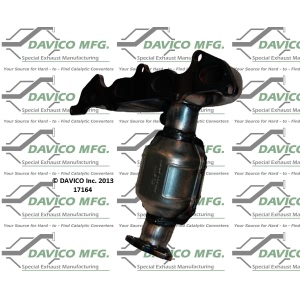 Davico Exhaust Manifold with Integrated Catalytic Converter for Kia Rio - 17164