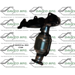 Davico Exhaust Manifold with Integrated Catalytic Converter for 2001 Kia Rio - 17164
