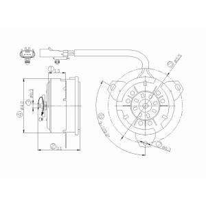 TYC Engine Cooling Fan Motor - 630330