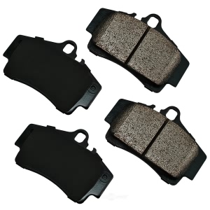 Akebono EURO™ Ultra-Premium Ceramic Rear Disc Brake Pads for 2003 Porsche Boxster - EUR738
