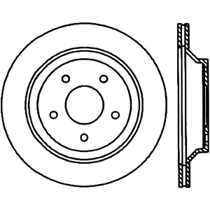 Centric Premium™ Brake Rotor for 1990 Chevrolet Corvette - 125.62040