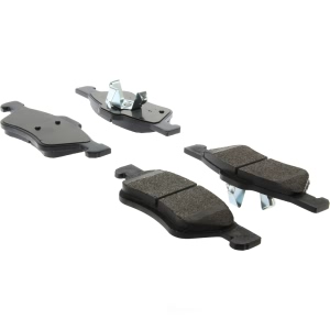 Centric Posi Quiet™ Extended Wear Semi-Metallic Front Disc Brake Pads for 2009 Mercury Mariner - 106.10470