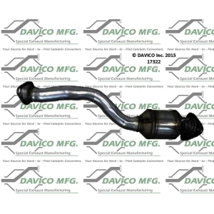 Davico Direct Fit Catalytic Converter and Pipe Assembly for 2014 Honda Insight - 17322