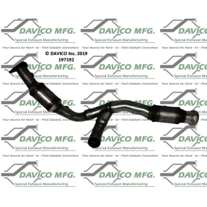 Davico Direct Fit Catalytic Converter and Pipe Assembly for 2016 GMC Yukon - 197192