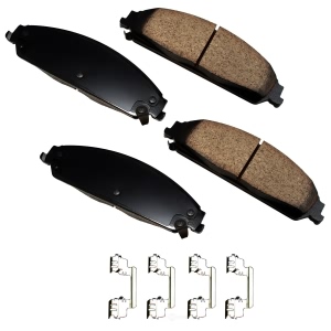 Akebono Pro-ACT™ Ultra-Premium Ceramic Front Disc Brake Pads for 2011 Dodge Charger - ACT1058