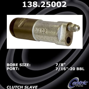 Centric Premium Clutch Slave Cylinder - 138.25002