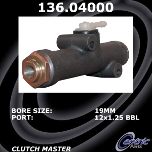 Centric Premium™ Clutch Master Cylinder for Fiat - 136.04000