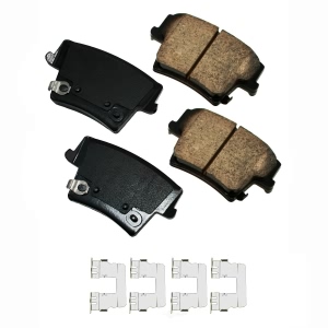 Akebono Performance™ Ultra-Premium Ceramic Rear Brake Pads for Dodge Challenger - ASP1057