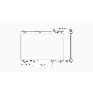 TYC Engine Coolant Radiator for 1999 Lexus RX300 - 2272