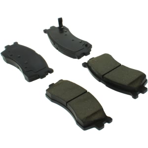 Centric Posi Quiet™ Extended Wear Semi-Metallic Front Disc Brake Pads for 2005 Kia Rio - 106.08890