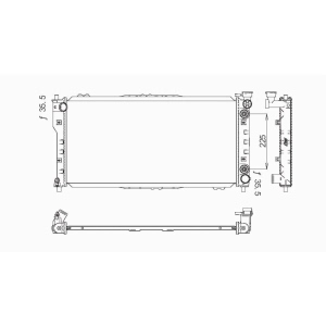 TYC Engine Coolant Radiator for Mazda 626 - 2407