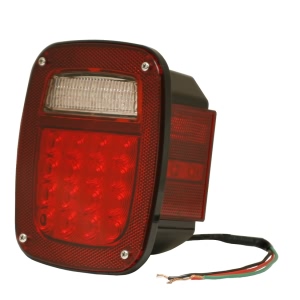 GROTE Passenger Side Hi Count™ 4" Red Bracket Mount LED Combination Tail Light with Side Marker Light for 2005 Jeep Wrangler - G5202