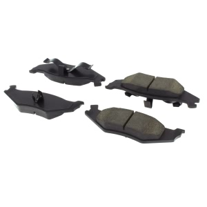 Centric Posi Quiet™ Extended Wear Semi-Metallic Rear Disc Brake Pads for 1992 Dodge Daytona - 106.05120