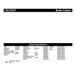 Centric Posi Quiet™ Loaded Brake Caliper for 2009 Mercedes-Benz E350 - 142.35157
