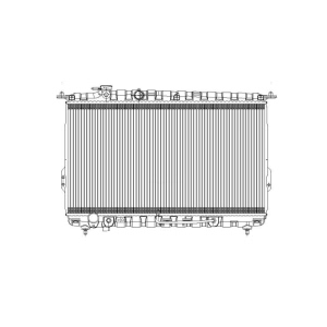 TYC Engine Coolant Radiator for Hyundai XG300 - 2584