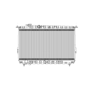 TYC Engine Coolant Radiator for 2002 Hyundai XG350 - 2584