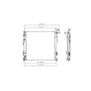 TYC Engine Coolant Radiator for 2016 Kia Sportage - 13324