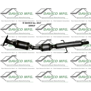 Davico Direct Fit Catalytic Converter and Pipe Assembly for 2011 Toyota Yaris - 183615