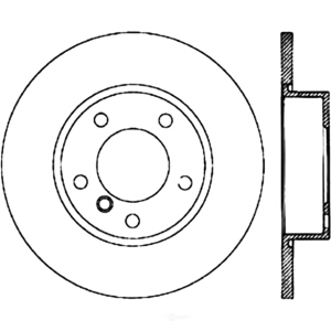 Centric Premium Solid Front Brake Rotor for 1998 BMW 318ti - 125.34040