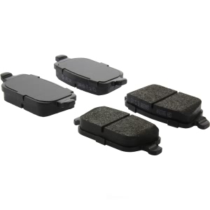 Centric Posi Quiet™ Extended Wear Semi-Metallic Rear Disc Brake Pads for 2011 Land Rover LR2 - 106.13141